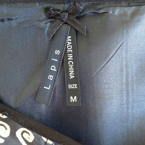 Lapis Skirt 100% Silk - Picture 2 of 2